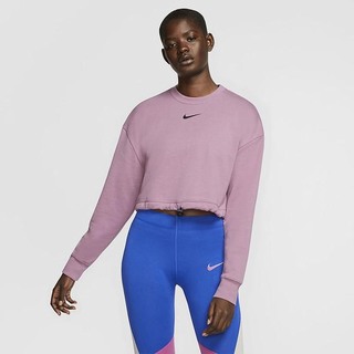 Hanorace Nike Sportswear Swoosh French Terry Crew Dama Violet Negrii | KDHN-78594